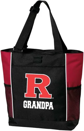 Vista 7 de Broad Bay Official Rutgers Tote Bag Zippered Travel Carryall