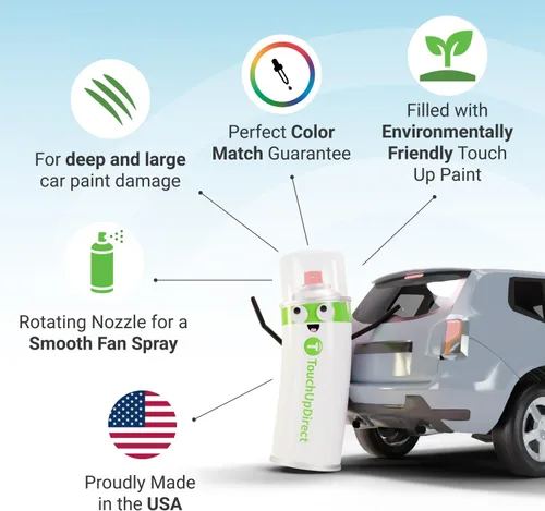 Vista 25 de TouchUpDirect 300 Alpine White III - Aerosol de pintura de retoque compatible con BMW Exact Match - Kit esencial