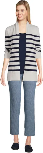 Vista 4 de Lands' End Suéter tipo cárdigan largo abierto para mujer