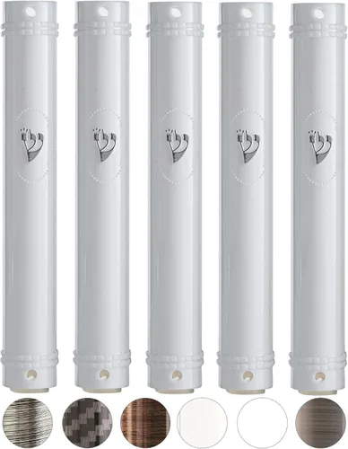 Vista 15 de SUPER STAM MEZUZAH CASE Holder (shidell) - Espinillera plateada semirunda de plástico semircular de goma impermeable corcho lote de 5