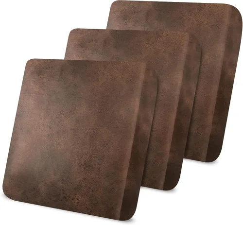 Vista 43 de Fundas de cojín tipo cuero para sofá, juego de fundas protectoras de muebles para sillón seccional, sofá biplaza de tela de elastano elástica