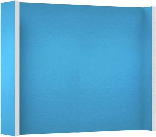 Vista 33 de EverPanel - Kit de pared modular de 7 x 7 pies, color azul oscuro SoundSorb con ribete negro, divisor de habitación, paneles de pared entrelazados