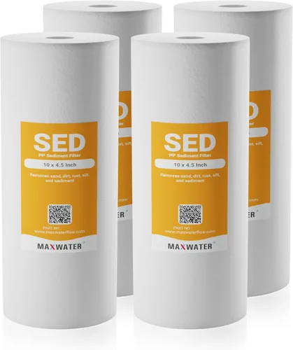 Vista 8 de Max Water Cartucho de filtro de agua de repuesto para toda la casa de 1 micrón, 10 x 4.5 pulgadas, compatible con DGD-5005, AP810, WFHD13001B