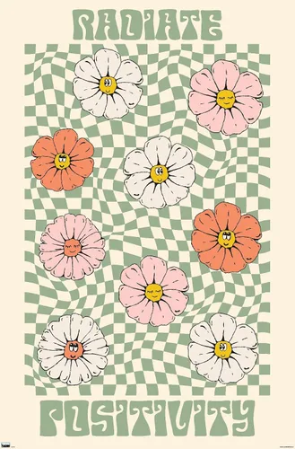 Vista 11 de Trends International Póster de pared Radiate Positivity, 14.725 x 22.375 pulgadas, versión enmarcada de madera de granero