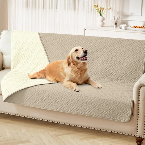 Vista 55 de hyha Manta impermeable para perros, funda suave para cama de perro, mantas para mascotas, funda impermeable para sofá y sillón para perros lavable