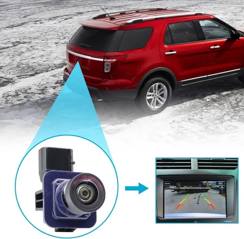 Vista 2 de FZJDSD Cámara de respaldo de visión trasera Cámaras de seguridad Ayuda de embalaje compatible con Ford Explorer 2011 2012 2013 2014 2015 Reemplazar