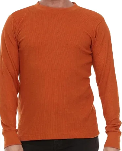 Vista 18 de JMR Camisa Térmica de Punto Gofre Pesado para Hombre - 100% Algodón Manga Larga - Usar como Capa Base o Independiente - Cálida y Transpirable Negro
