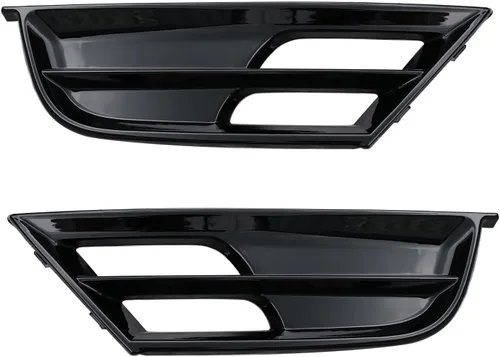 Vista 3 de YHB Rejilla de parachoques delantero izquierdo y derecho para Chrysler 200 2015-2017 - Bisel de rejilla de parachoques/cubiertas de luz antiniebla