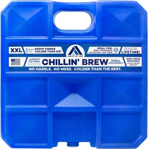 Vista 14 de Arctic Ice Chillin' Brew Series Long Lasting Reusable Ice Pack - Freezes at 28° Fahrenheit - Designed to Keep Beverages Colder Than Ice