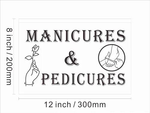 Vista 3 de 160055 Manicuras y pedicuras Cuidado de las uñas Salón de belleza Tienda abierta Decoración del hogar Pantalla LED Luz Neón Letrero