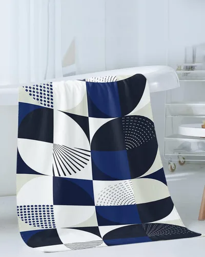 Vista 3 de Juego de toallas de baño de siglo medio para baño, toallas de lujo, regalos para mujeres, secado rápido, playa, cocina, mano, cabello, cara, yoga