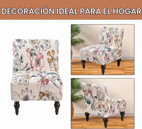 Vista 3 de Funda para Silla Sin Brazos Eco-Ancheng Desmontable Fundas para Sillas Decorativas Sin Brazos Lavables Funda para Silla Deslizante Sin Brazos Funda