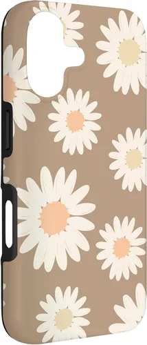 Vista 3 de Boho Neutral Cute Floral Pattern White Daisy Flowers Spring Case for iPhone 17