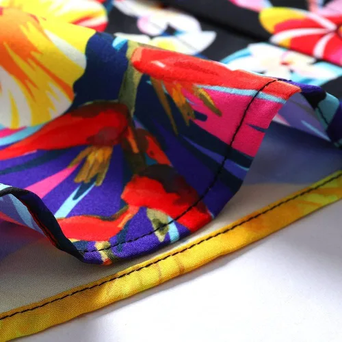 Vista 8 de SheLucki - Camisa hawaiana para hombre, unisex, de manga corta, con botones, para la playa y el verano, ropa casual estampada con sombra de palmas