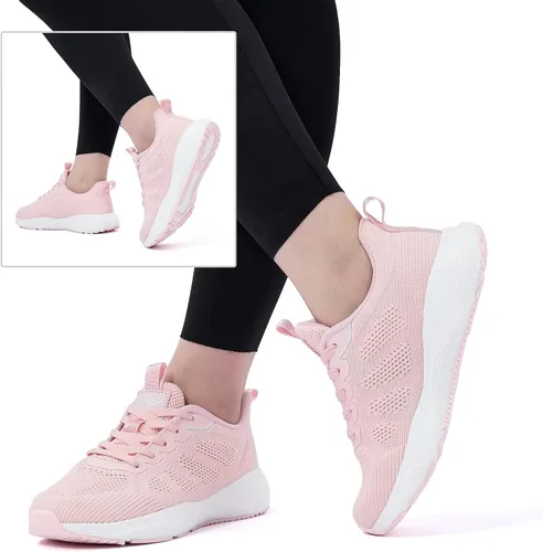Vista 6 de Lamincoa Zapatos para caminar para mujer, tenis para correr, tenis y gimnasio