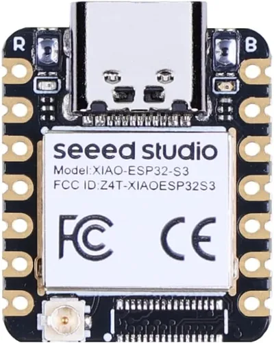 Vista 12 de Seeed Studio XIAO ESP32 S3 Sense - Wi-Fi de 2.4 GHz, BLE 5.0, sensor de cámara OV2640, micrófono digital, PSRAM de 8 MB, flash de 8 MB, carga