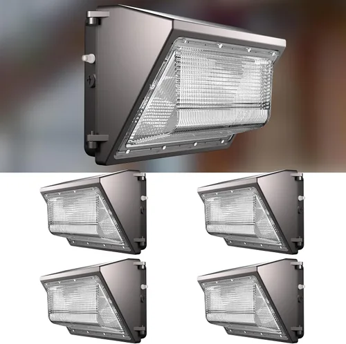 Vista 11 de Lightdot Paquete de 6 luces LED de pared de 70 W, 100-277 V, fotocélula inteligente del atardecer al amanecer, 10500 lm (150 Lm/W) 5000 K IP65