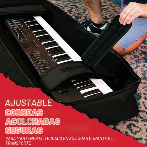 Vista 2 de Bolsa acolchada Gator Cases para teclados de 49 notas; (GKB-49)
