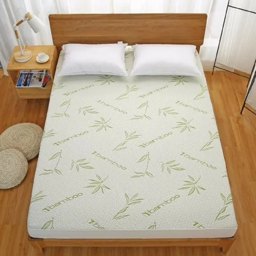 Vista 6 de Home Sweet Home - Protector de colchón impermeable de viscosa hipoalergénica hecha de bambú, protector de colchón ajustable profundo y transpirable