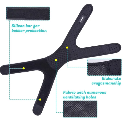 Vista 5 de THX4COPPER Rodillera de Rótula de Compresión Doble Ajustable para Alivio del Dolor, Soporte de Correa de Rodilla para Correr, Saltador, Ejercicio