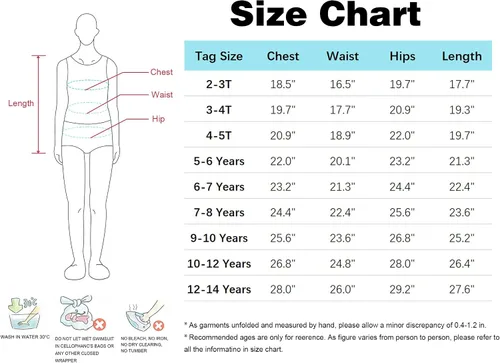 Vista 7 de Trajes de baño de una pieza para niñas, multicolor, para verano, playa, para niños de 2 a 10 años