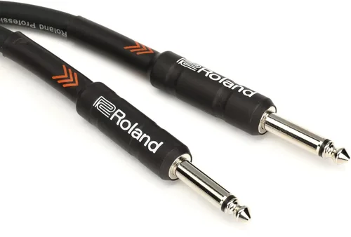 Vista 7 de Roland Black Series - Cable de instrumento recto/recto, conector de 1/4 de pulgada, 25 pies