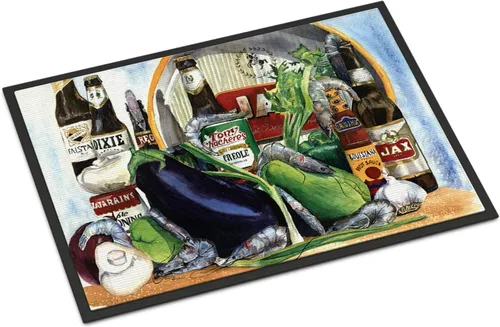 Vista 28 de Caroline's Treasures 1006MAT Pass Bait Shop - Felpudo de 18 x 27 pulgadas, para interiores y exteriores, para entrada, antideslizante, lavable