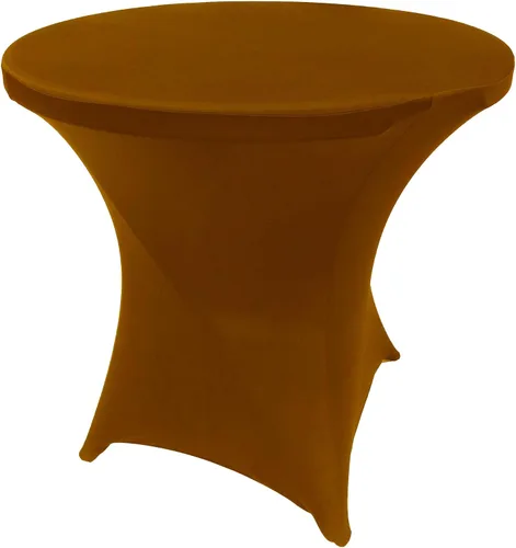 Vista 130 de Mantel de cóctel de elastano redondo de 24 pulgadas x 30 pulgadas de alto, color negro