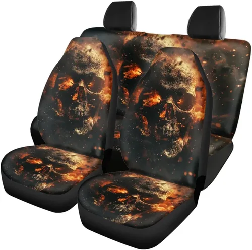 Vista 40 de Howilath 250 USA Anniversary - Juego de 4 fundas de asiento de automóvil de ajuste universal para asientos delanteros y traseros para uso en todas