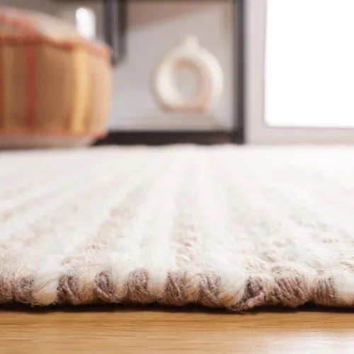 Vista 5 de SAFAVIEH Natura Collection - Alfombra de pasillo de 8 pies, color gris pardo y marfil, diseño moderno, ideal para zonas de alto tráfico en pasillo