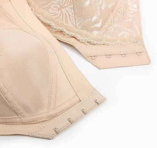 Vista 7 de TELIMUSSTO Sujetador de cierre frontal para mujer, cobertura completa, soporte de espalda, brasier de postura sin varillas, espalda cruzada