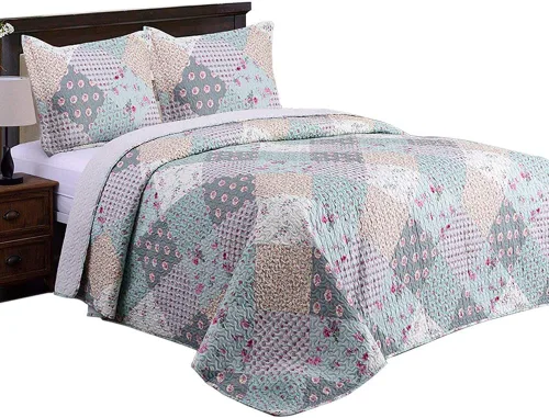 Vista 13 de JML Juego de Edredón Tamaño Full/Queen - Microfibra Cepillada - 3 Piezas - Suave y Transpirable, Juego de Ropa de Cama Estampada Liviana