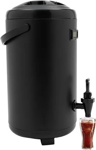 Vista 10 de Dispensador de bebidas aislado, urna de café de 2.1 galones / 8 L con espita y termómetro, dispensador de bebidas frías y calientes con aislamiento