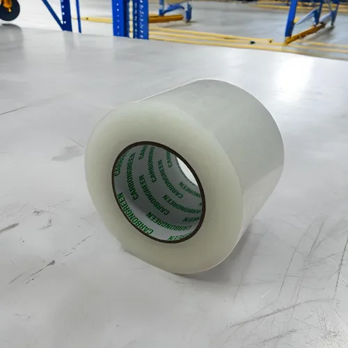 Vista 3 de Paquete de 2 cintas de embalaje resistentes, transparentes, 4 pulgadas de ancho, 0.106 in de grosor, 145 yardas de longitud de rollo Mega Roll