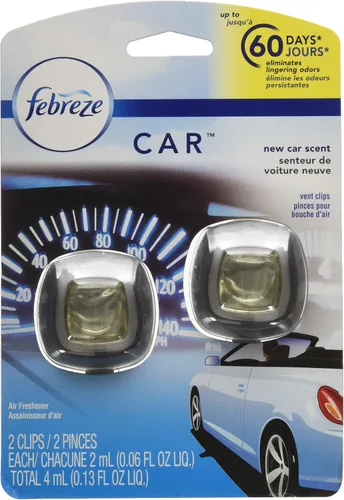 Vista 7 de Febreze AUTO - Clip de ventilación aromatizante para automóvil Ember, 0.07 onzas. Clip de ventilación para automóvil, paquete de 2 (EMBER)