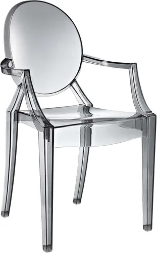 Vista 8 de Silla de Comedor transparente de Casper, Plástico, Azul