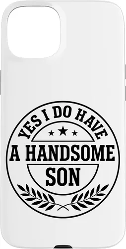 Vista 9 de Loving Parent Yes I Have A Handsome Son Emblem Case for iPhone 16
