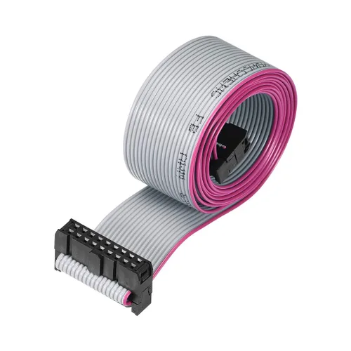 Vista 12 de uxcell Longitud plana de la echada los 11.8 in de la echada los 11.8 in del conector 6Pins 8.3 ft m del conector FC/FC del alambre de IDC