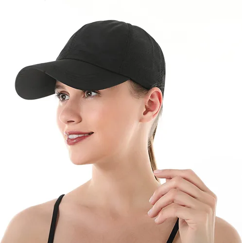 Vista 5 de DOOVID Gorra de béisbol para mujer, malla de verano, gorra deportiva con tiras cruzadas, gorra de béisbol
