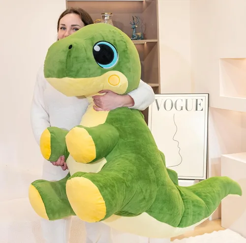 Vista 7 de 31" Animales de peluche grandes de dinosaurio para niños, suaves juguetes de Trex de peluche, dinosaurio grande de peluche, juguetes de dinosaurio