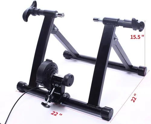 Vista 6 de BalanceFrom - Soporte magnético para bicicleta de acero para entrenamiento con elevador de rueda delantera