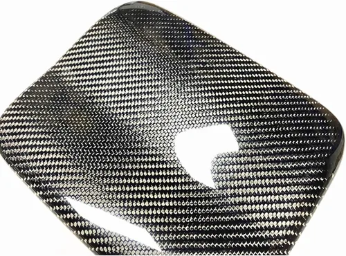 Vista 5 de Cubierta de puerta de gas combustible de fibra de carbono para Subaru Impreza WRX STi 2002-2007 Negro