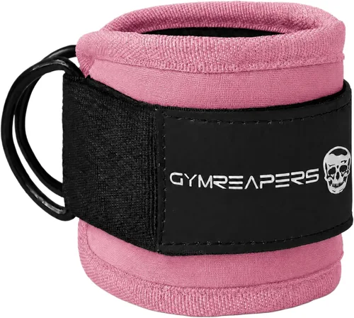 Vista 10 de Gymreapers Ankle Straps For Cable Machine Kickbacks, Glute Workouts, Lower Body Exercises - Adjustable Leg Straps with Neoprene Padding