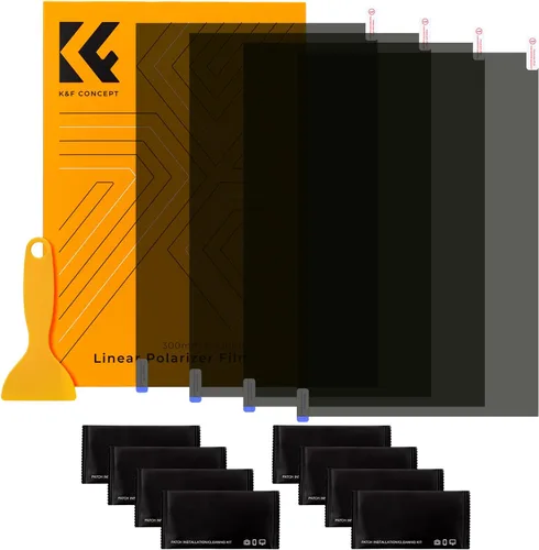 Vista 9 de K&F CONCEPT Película polarizante lineal 7.87x11.81 pulgadas A4 polarizado película óptica 7.9x11.8 in para pantalla física educativa
