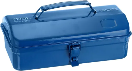 Vista 11 de HARFINGTON Caja de Herramientas 11.4" Caja de Herramientas de Acero Portátil Estilo Techo de Cadera con Cierre de Pestillo de Metal Cofre de Negro