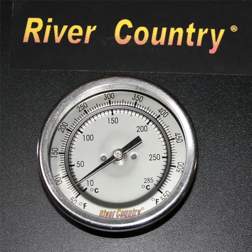 Vista 5 de River Country (RC-T34FC) de doble rango ajustable F & C BBQ, parrilla, ahumador, termómetro medidor de temperatura (50-550)