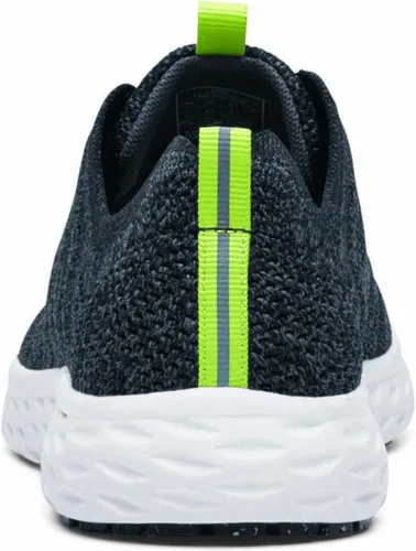 Vista 3 de Shoes for Crews Everlight ECO, zapatos de trabajo antideslizantes para hombre, transpirables, ligeros, con cordones, resistentes al agua, NegroGris