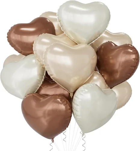 Vista 27 de 15 globos de papel de aluminio en forma de corazón negro de 18 pulgadas para el día de San Valentín, día de la madre, compromiso, aniversario