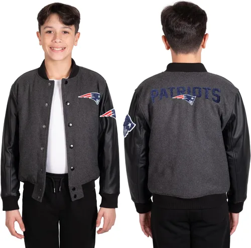 Vista 14 de Ultra Game NFL - Chaqueta de béisbol clásica para niños
