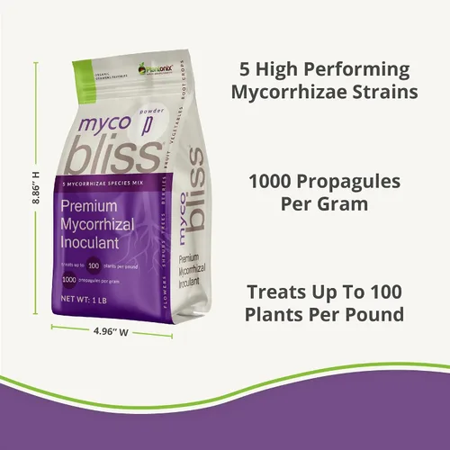 Vista 7 de Ladrillo de coco (650 gm) + polvo Myco Bliss (7.05 oz) – Fibra de coco orgánica para plantas y micorrizas para plantas – Inoculante de hongos